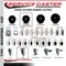 Service Caster 3.5'' Hard Rubber Swivel 1-1/2'' Expand Stem Caster Set 2 Total Lock Brakes, 4PK SCC-EXTTL20S3514-HRS-2-S-2-112 - alternate 5